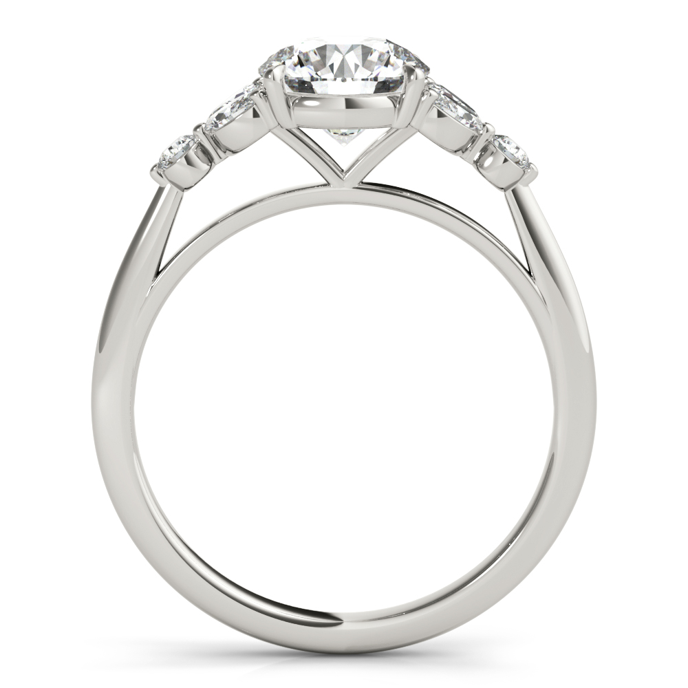 The Saoirse Cluster Engagement Ring, side view