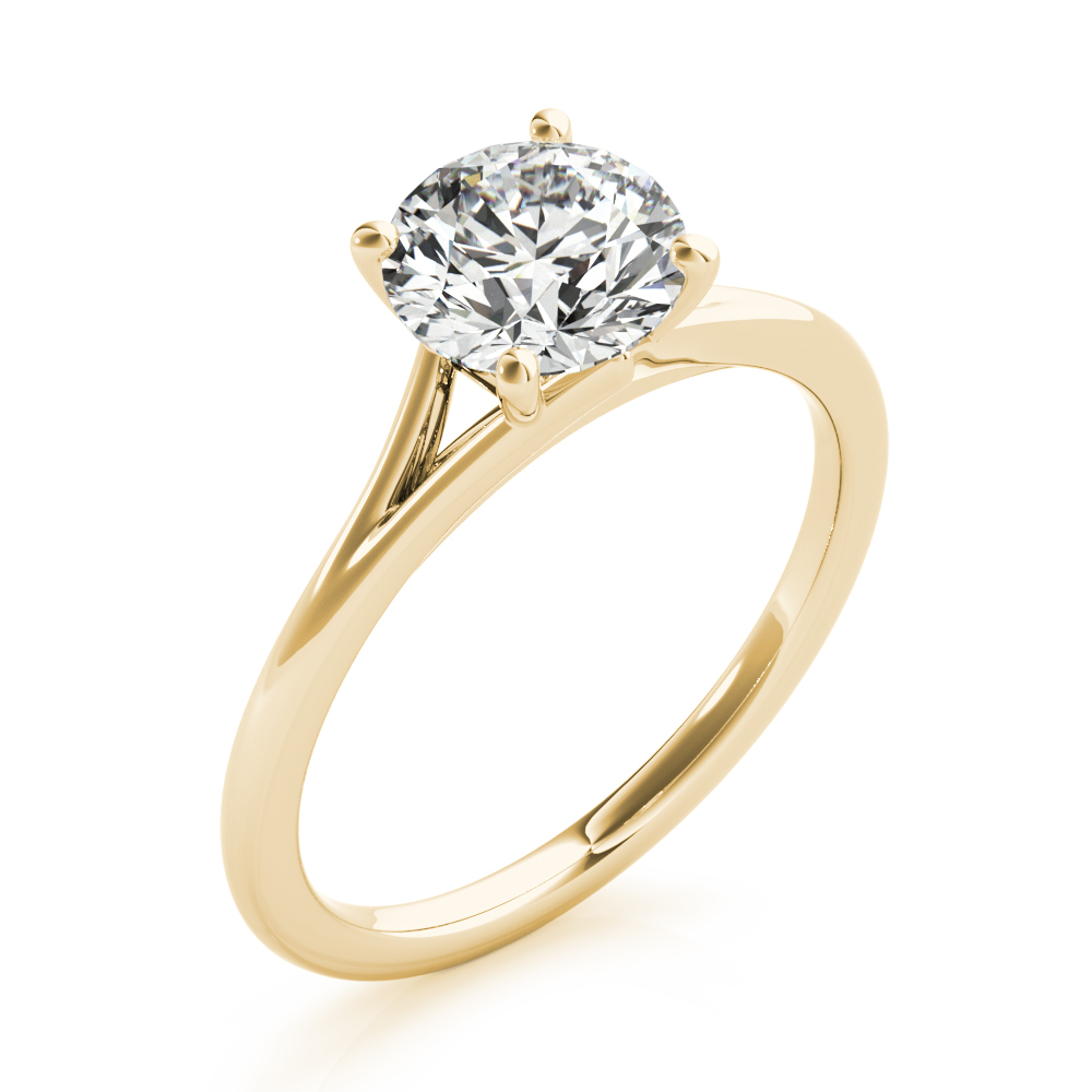 The Tatiana Solitaire Engagement Ring, angled view
