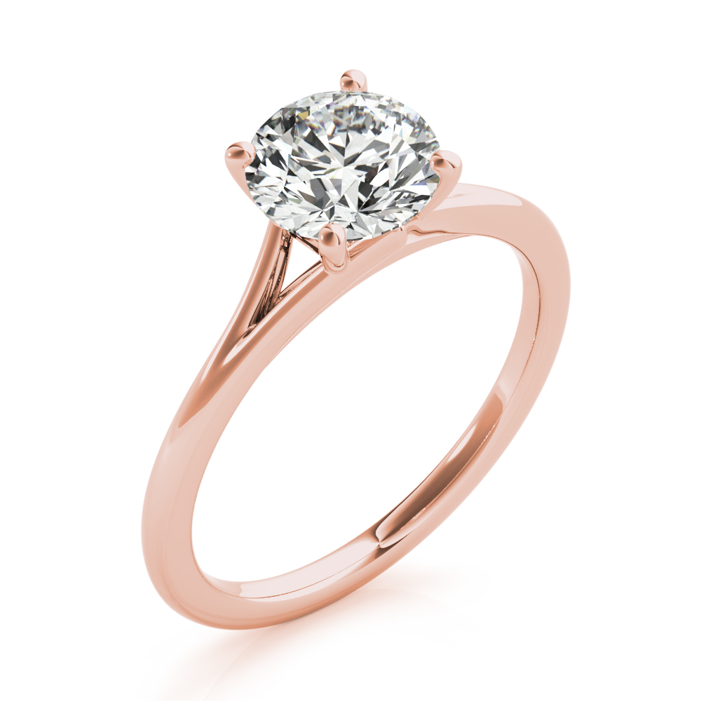 The Tatiana Solitaire Engagement Ring, angled view