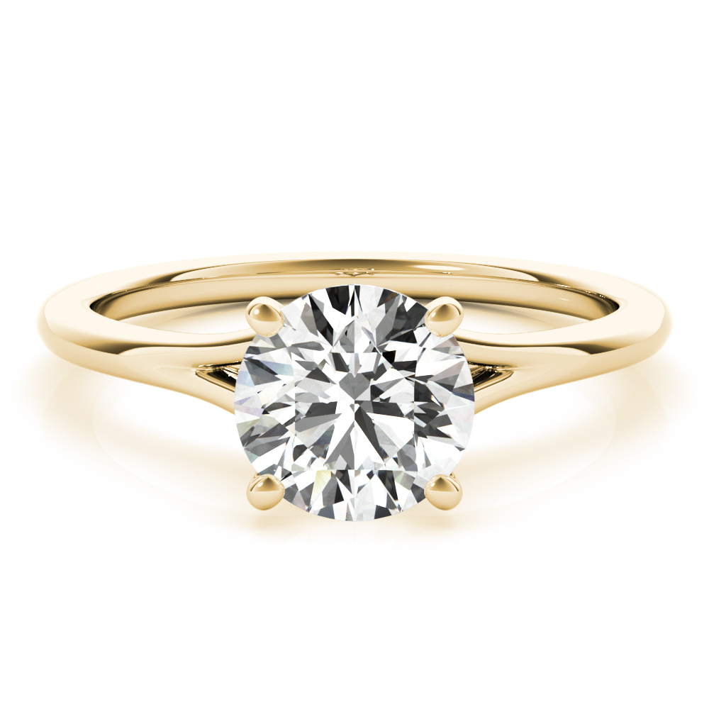 The Tatiana Solitaire Engagement Ring, set view