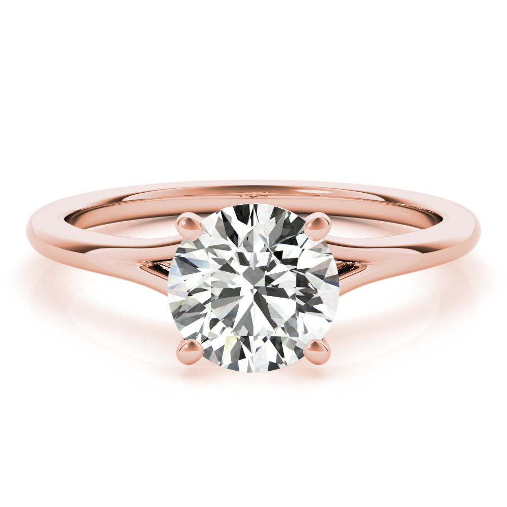 The Tatiana Solitaire Engagement Ring, set view