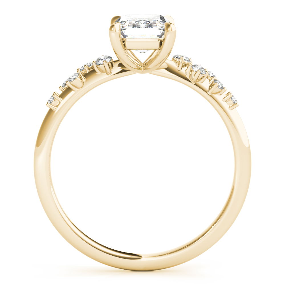The Quinn Single-Row Engagement Ring, side view