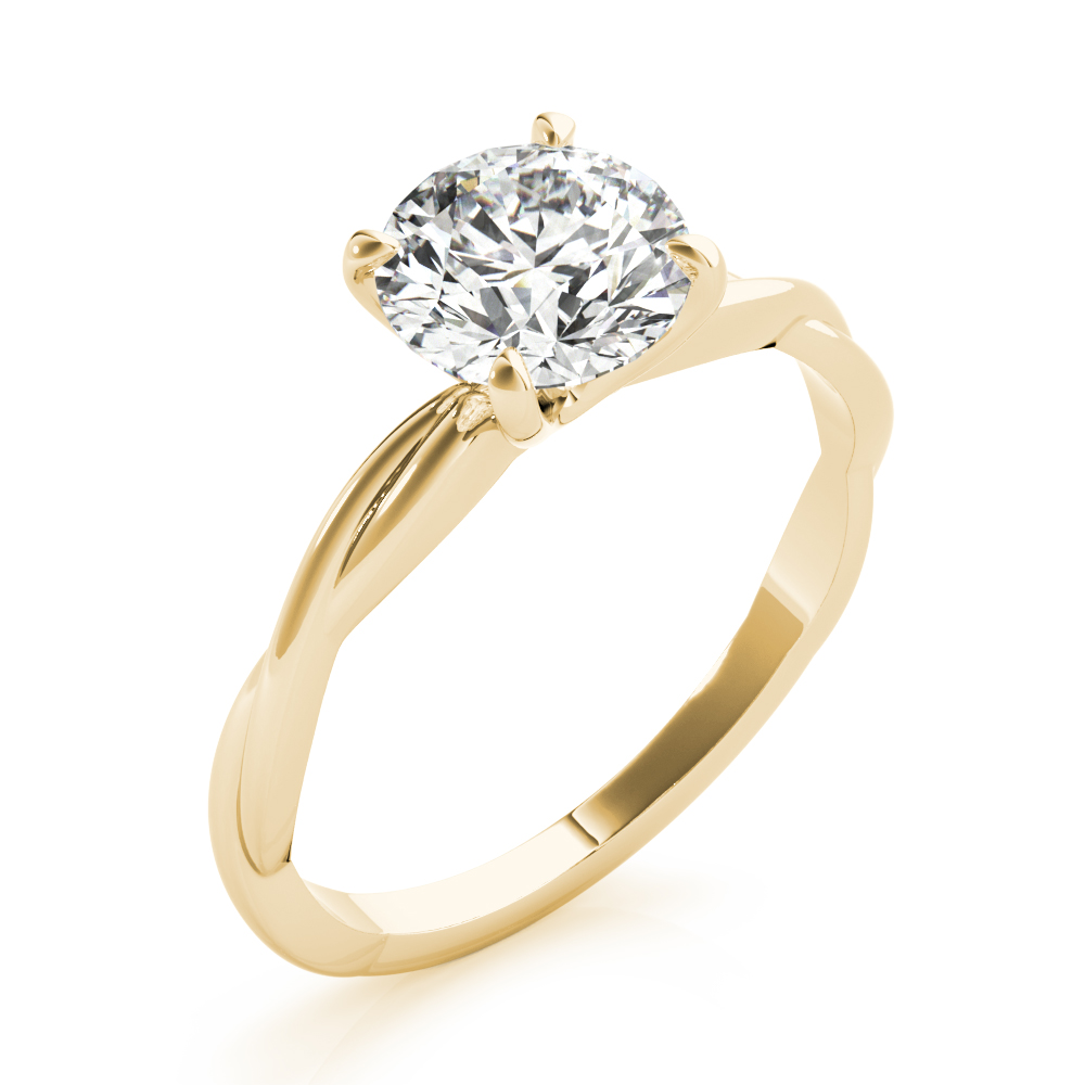 The Lily Solitaire Engagement Ring, angled view