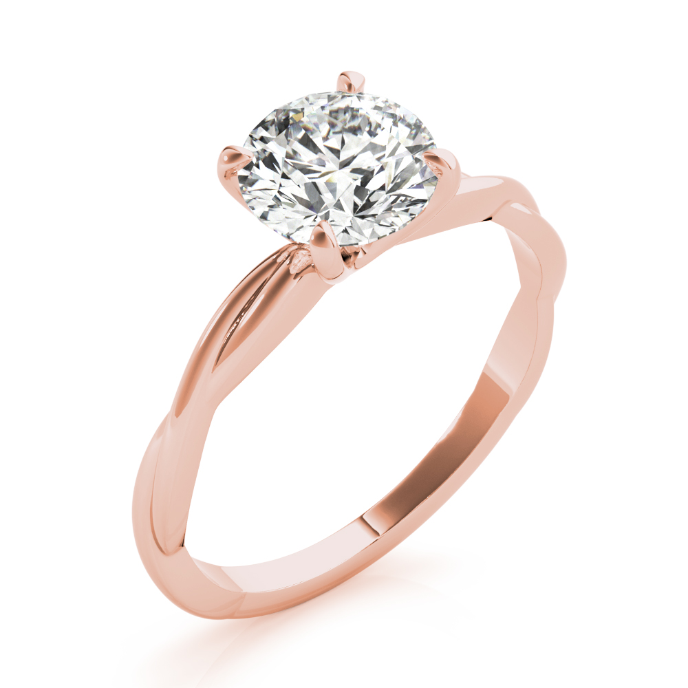 The Lily Solitaire Engagement Ring, angled view