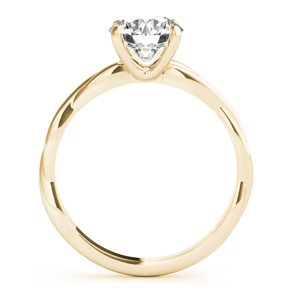 The Lily Solitaire Engagement Ring, side view