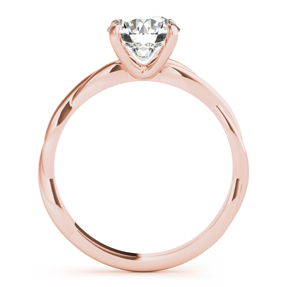 The Lily Solitaire Engagement Ring, side view