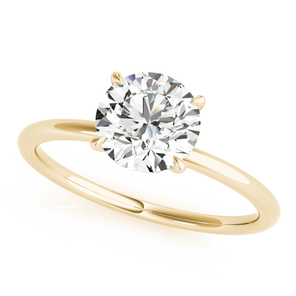 The Rosemary Hidden Halo Engagement Ring, front view