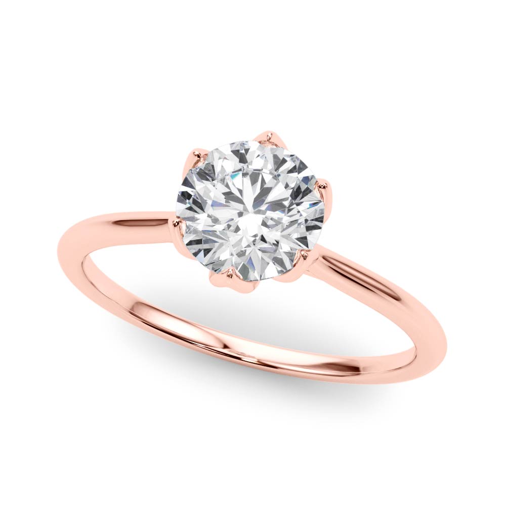 The Amelia Solitaire Engagement Ring, front view