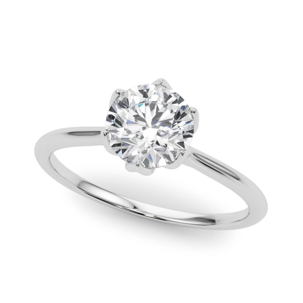 Tulip Solitaire Engagement Ring
