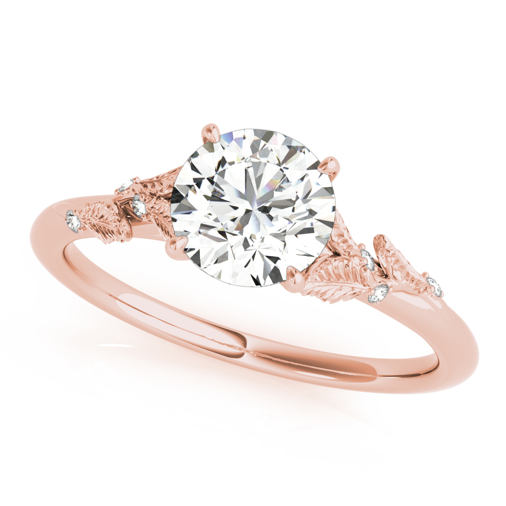 The Aurora Solitaire Engagement Ring, front view
