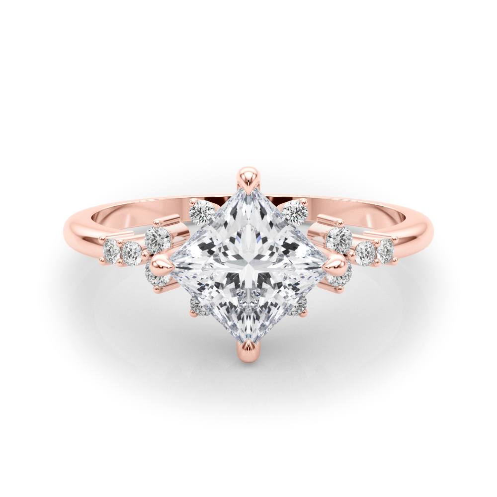 The Alice Engagement Ring, set view