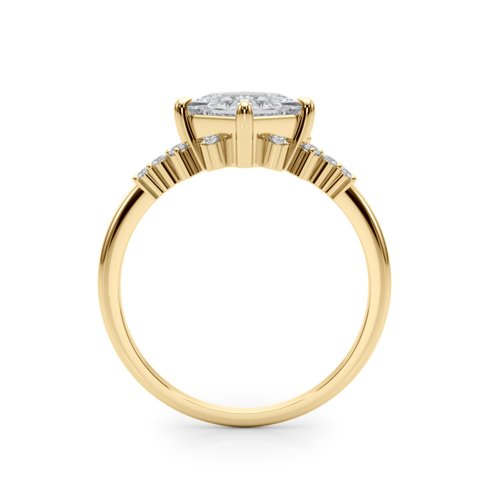 The Alice Engagement Ring, side view