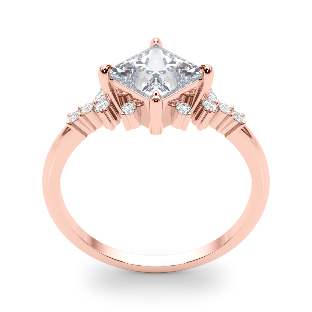 The Alice Engagement Ring, upright view
