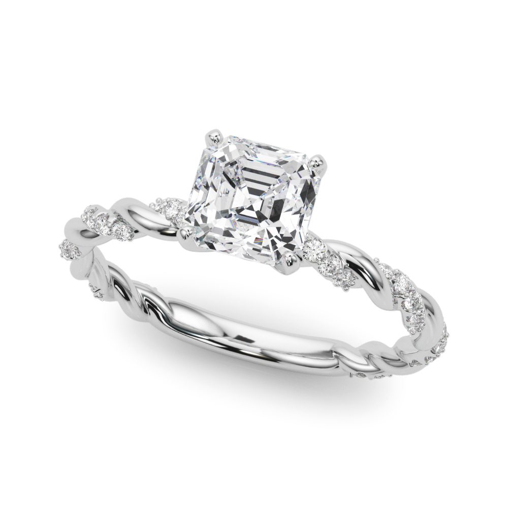 Twisted Rope Style Engagement Ring