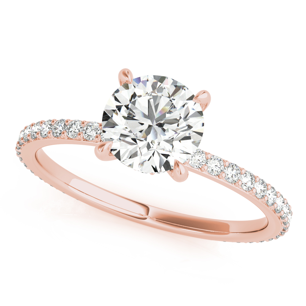 The Jane Hidden Halo Engagement Ring, front view