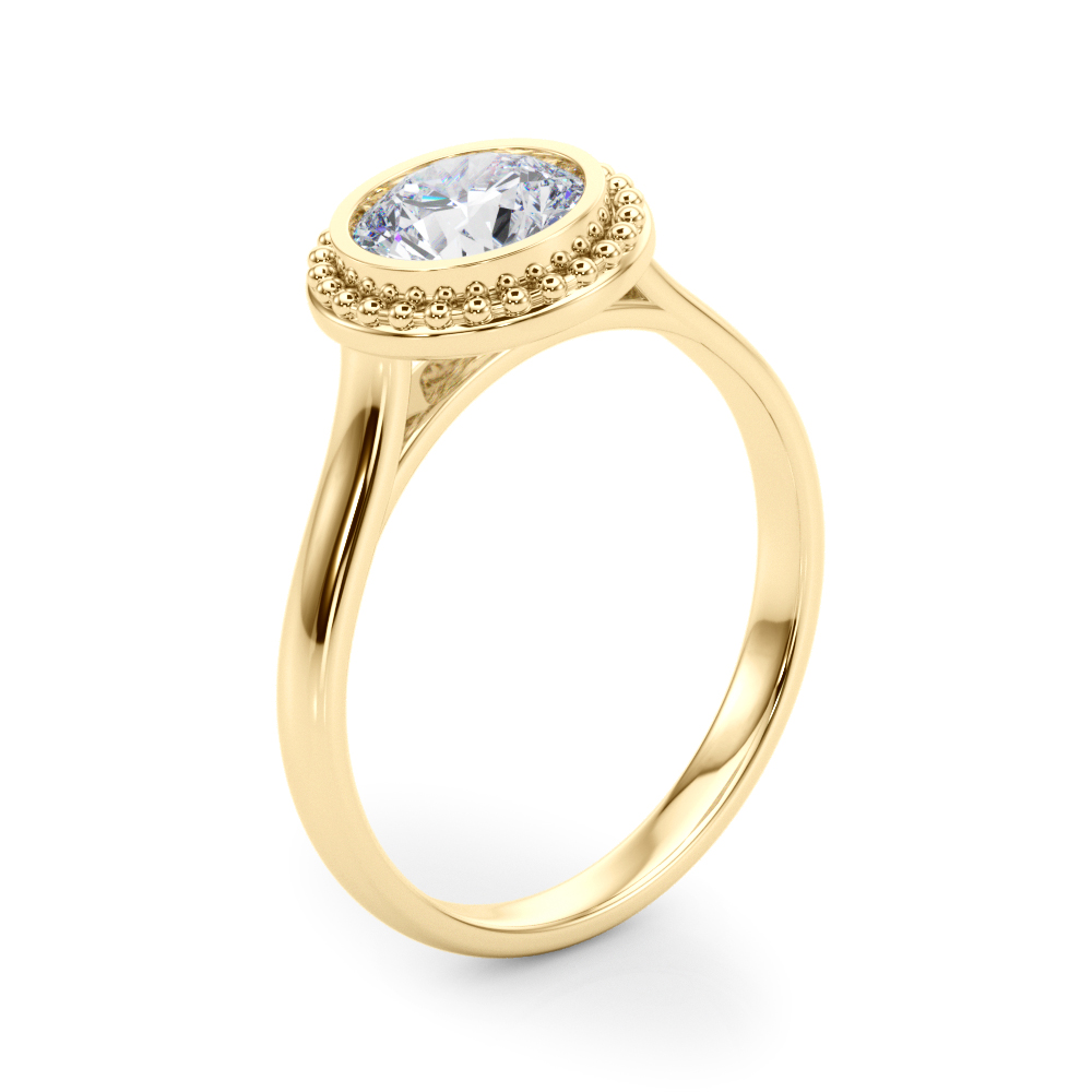 The Anastasia Solitaire Engagement Ring, angled view