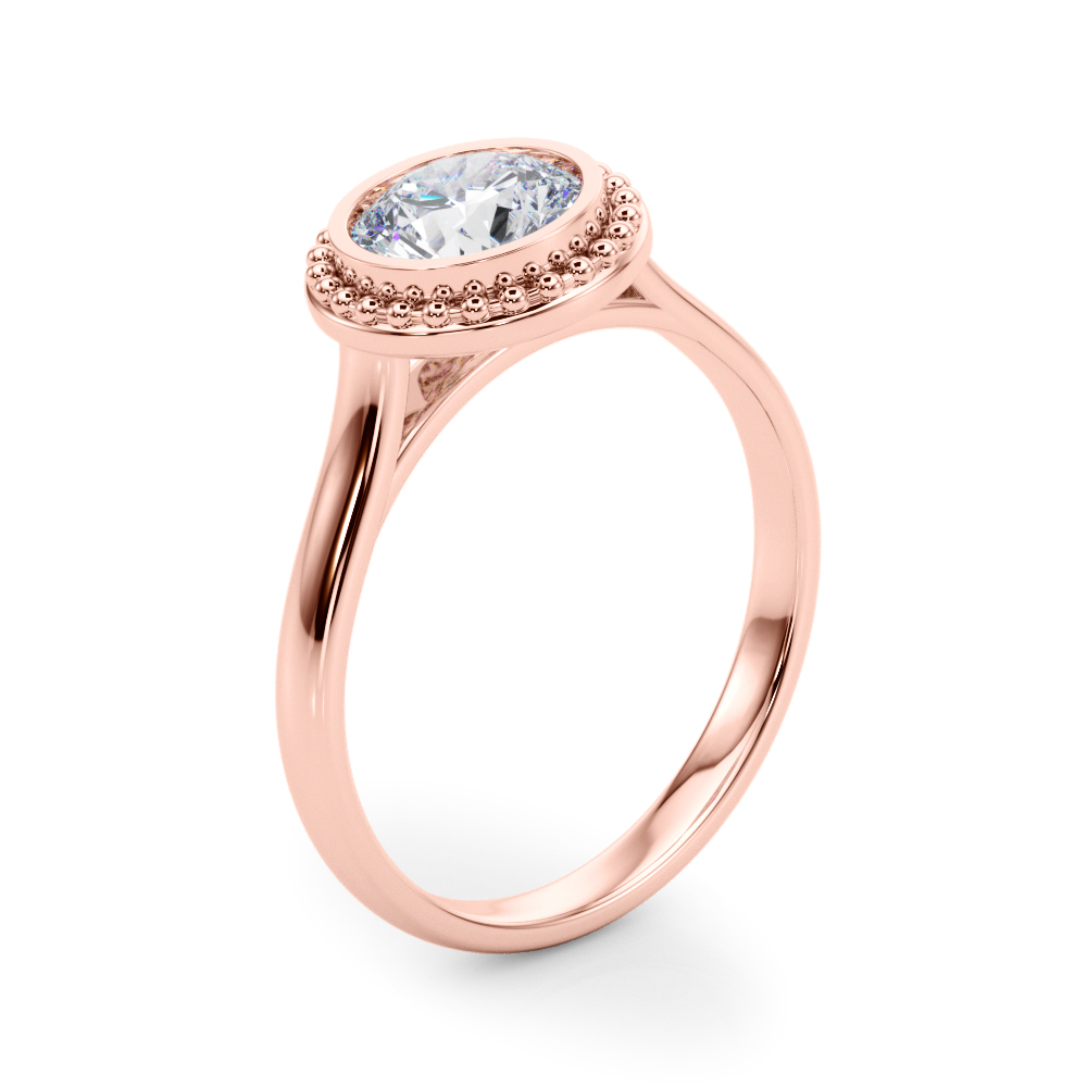The Anastasia Solitaire Engagement Ring, angled view