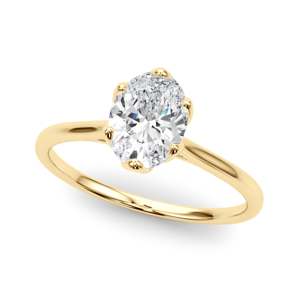 The Adeline Solitaire Engagement Ring, front view