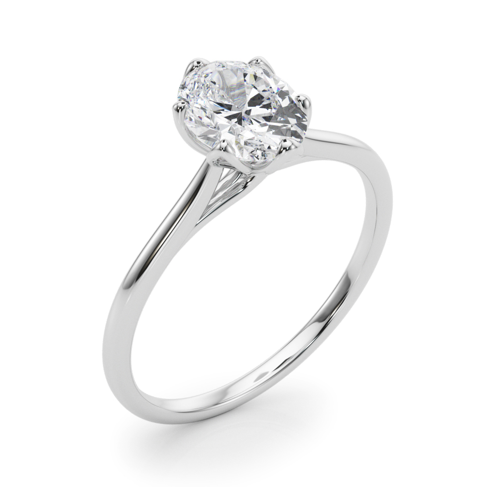 The Adeline Solitaire Engagement Ring, angled view