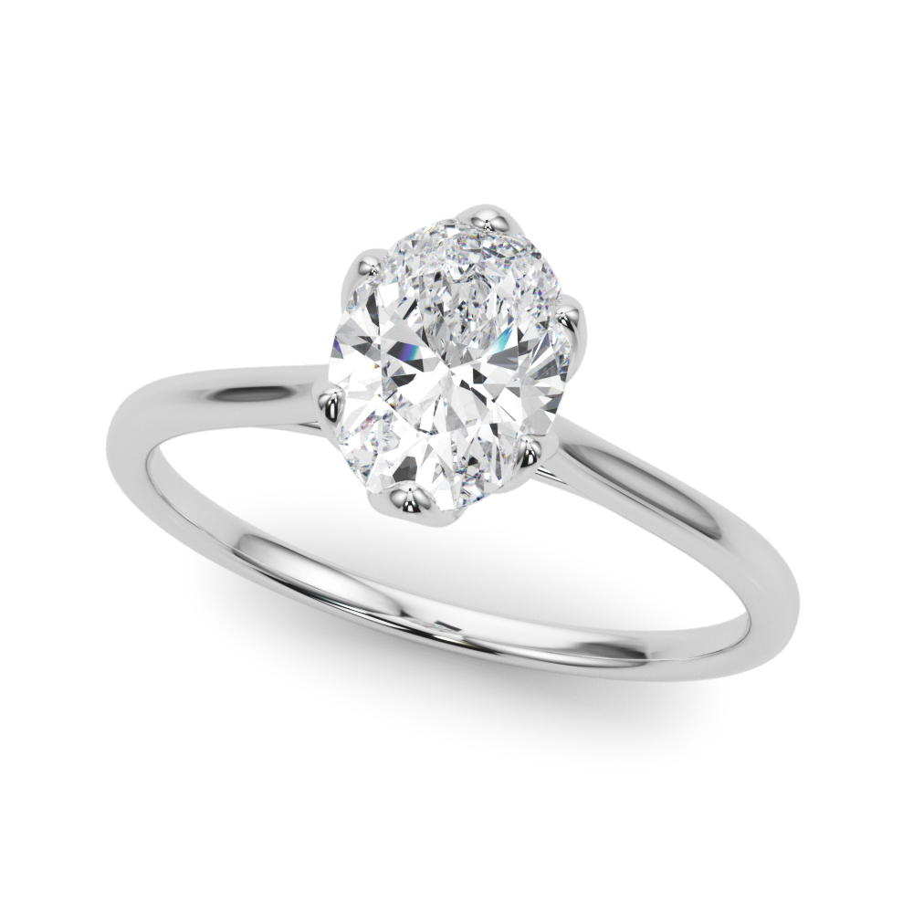 The Adeline Solitaire Engagement Ring, front view