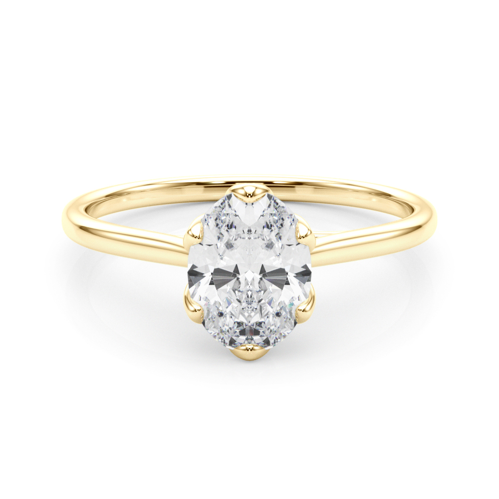The Adeline Solitaire Engagement Ring, set view