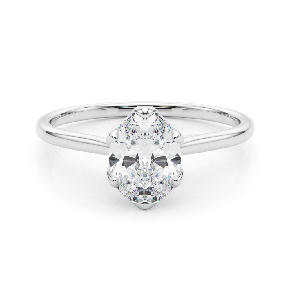 The Adeline Solitaire Engagement Ring, set view