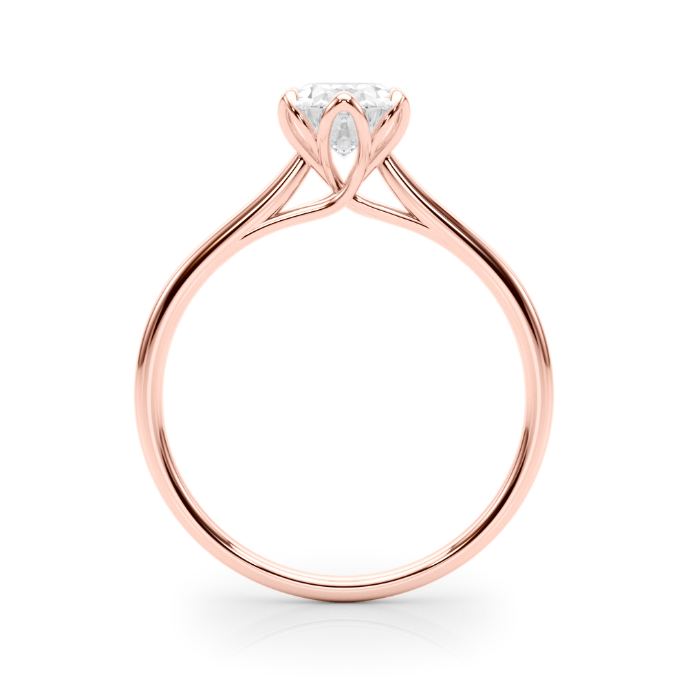 The Adeline Solitaire Engagement Ring, side view