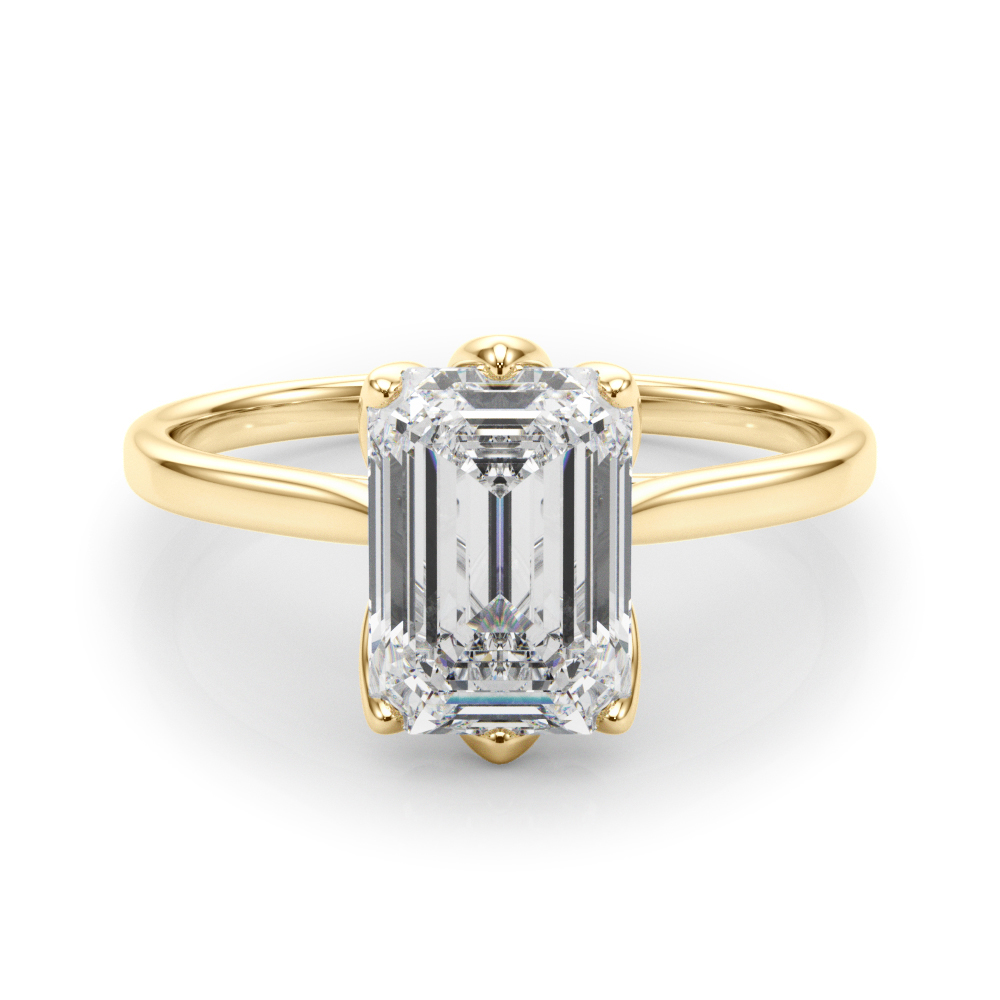 The Henrietta Solitaire Engagement Ring, set view