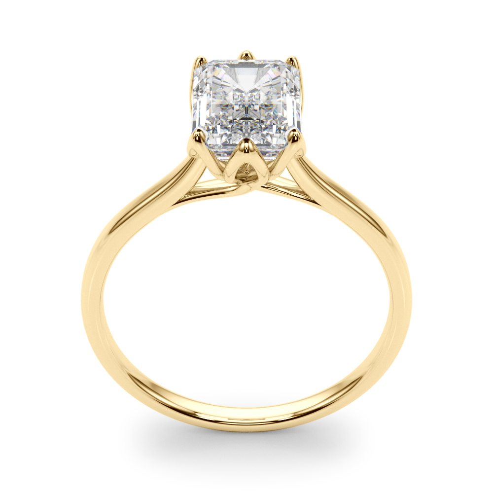 The Henrietta Solitaire Engagement Ring, upright view