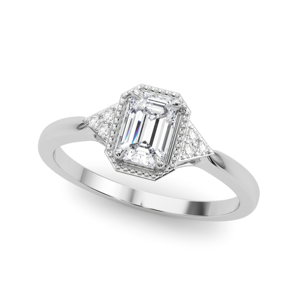 Emerald Cut Engagement Ring