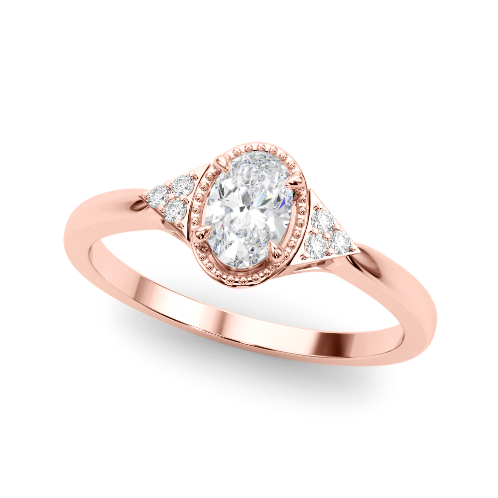 Vintage-Inspired Oval Engagement Ring