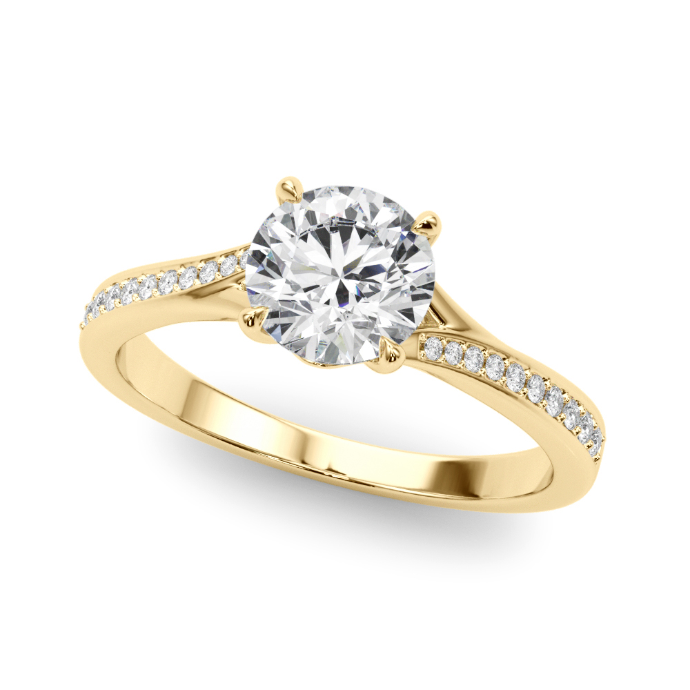 The Mila Bypass Engagement Ring, front view