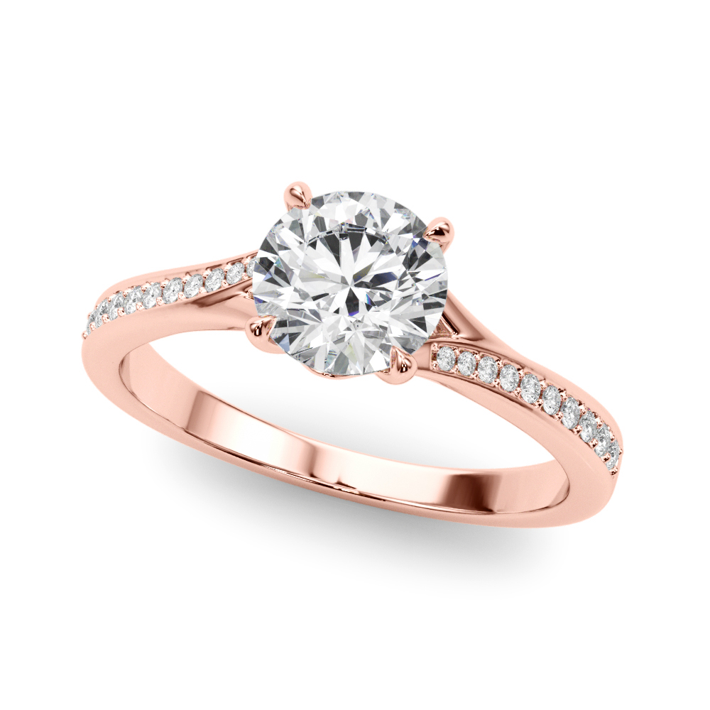 The Mila Bypass Engagement Ring, front view