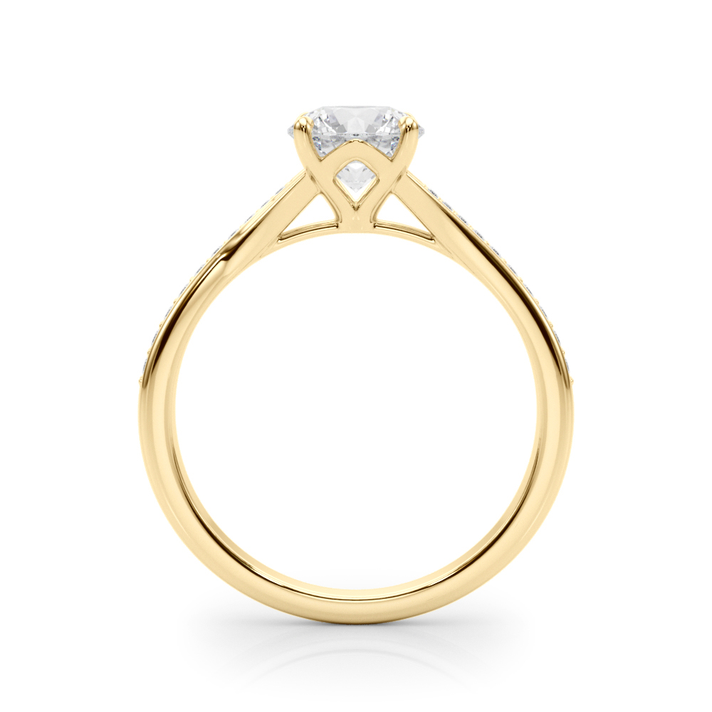 The Mila Bypass Engagement Ring, side view