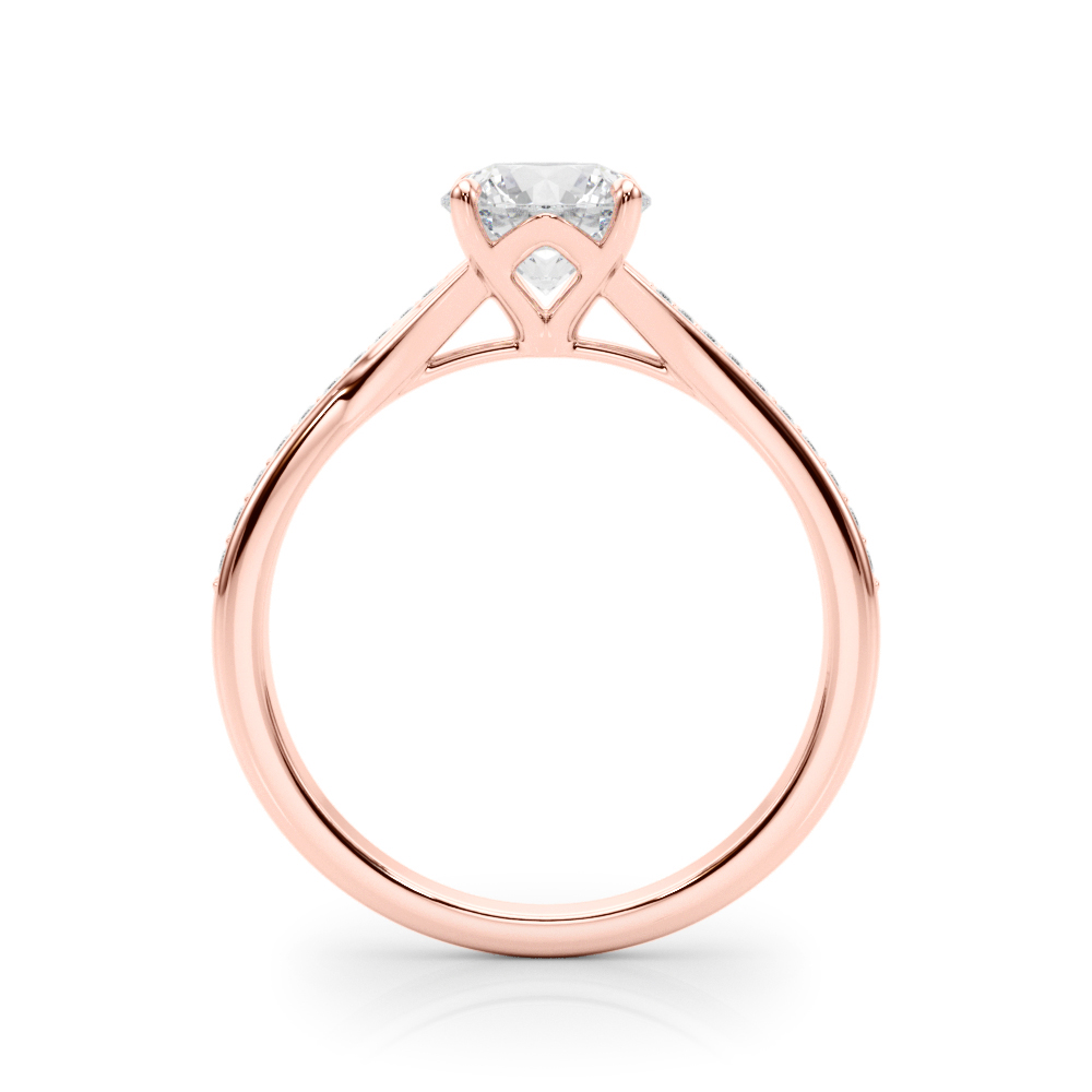 The Mila Bypass Engagement Ring, side view