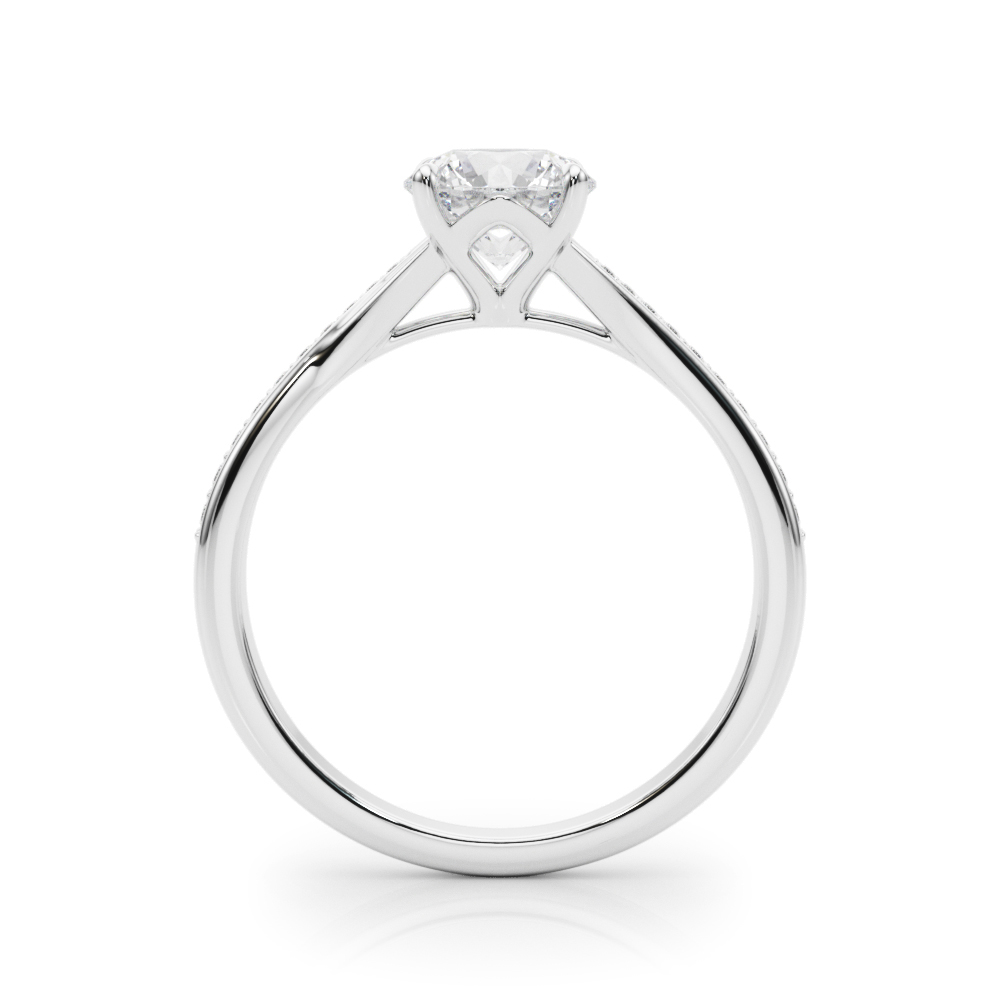 The Mila Bypass Engagement Ring, side view