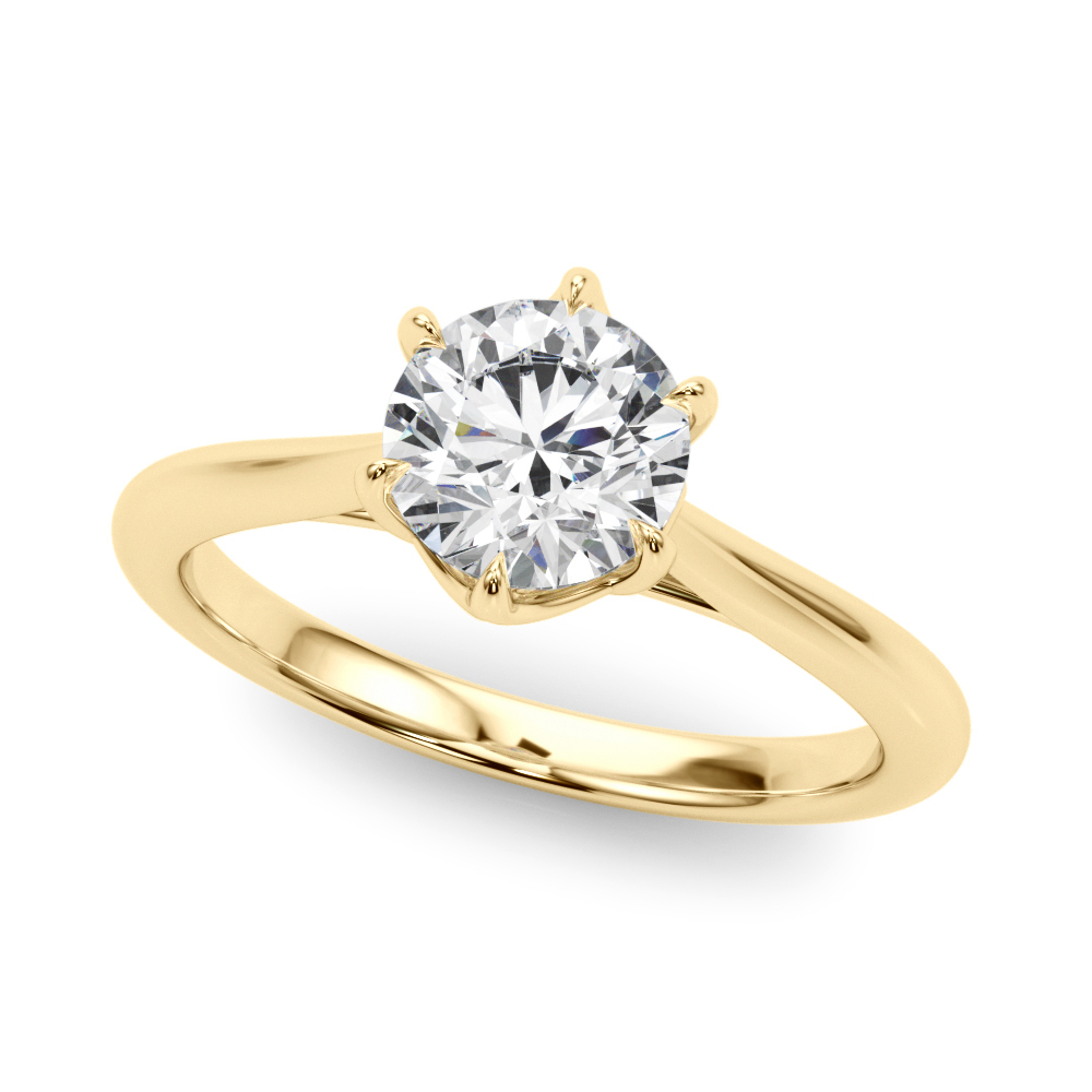 The Heidi Solitaire Engagement Ring, front view
