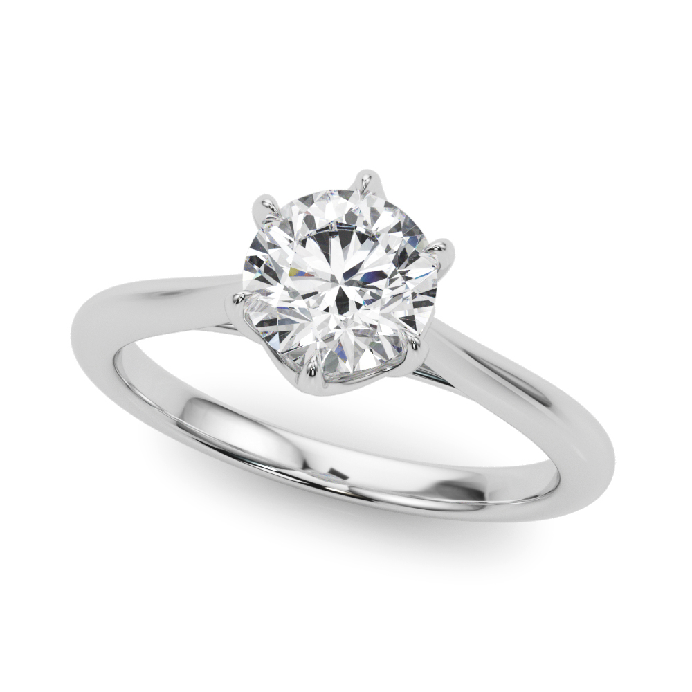 The Heidi Solitaire Engagement Ring, front view