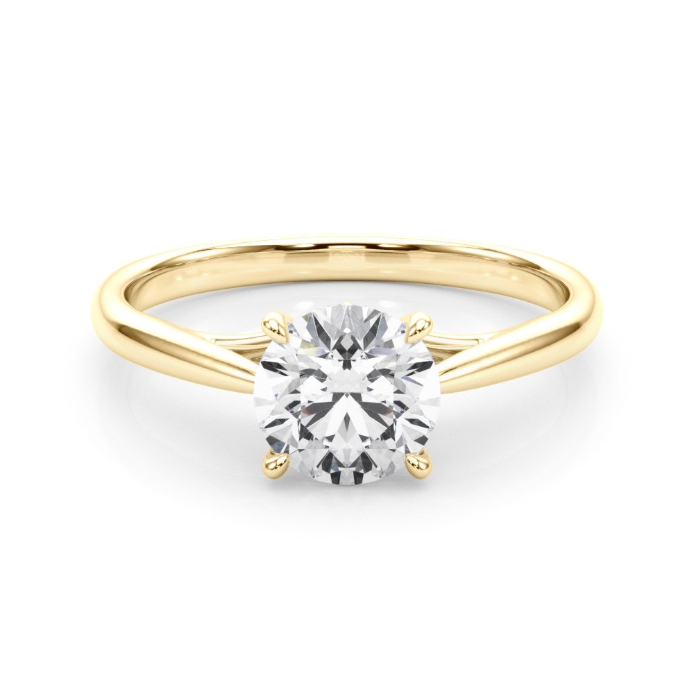 The Savannah Solitaire Engagement Ring, set view