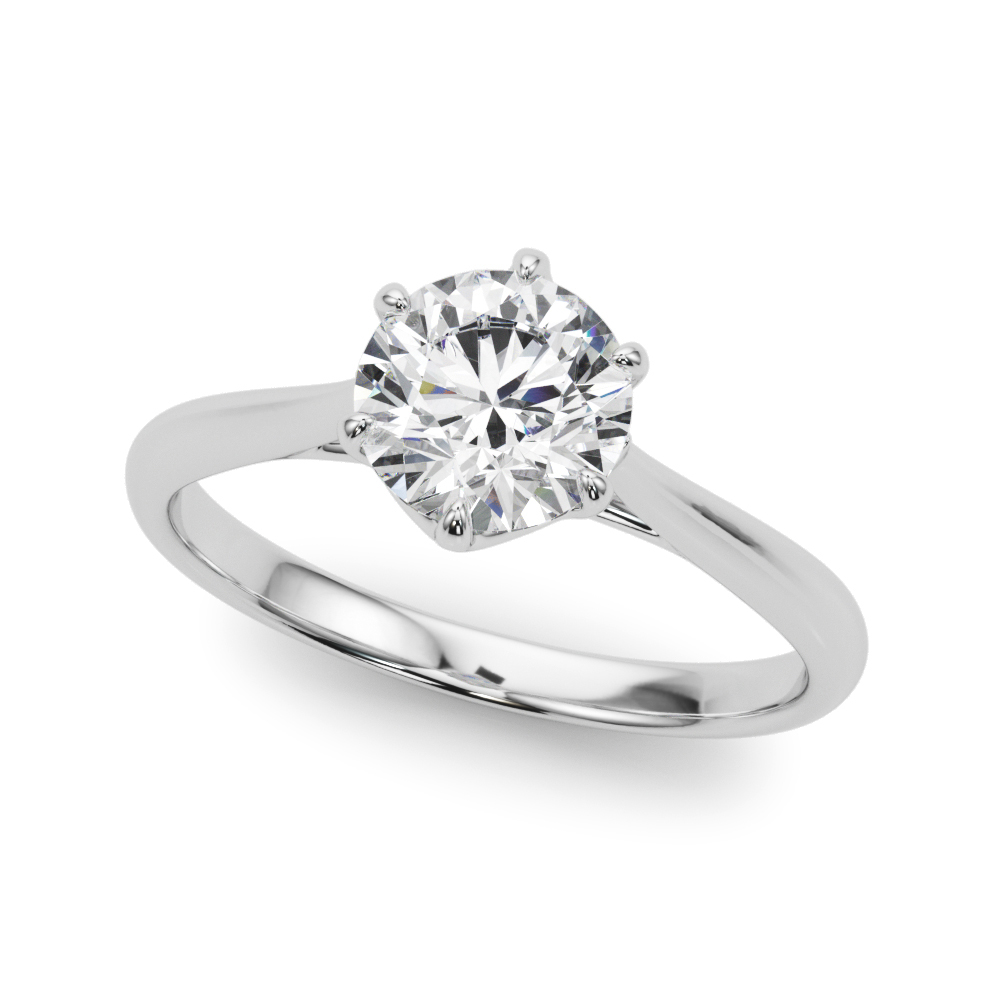 The Ramona Solitaire Engagement Ring, front view