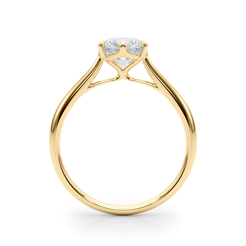 The Ramona Solitaire Engagement Ring, side view