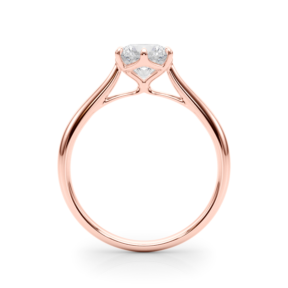 The Ramona Solitaire Engagement Ring, side view