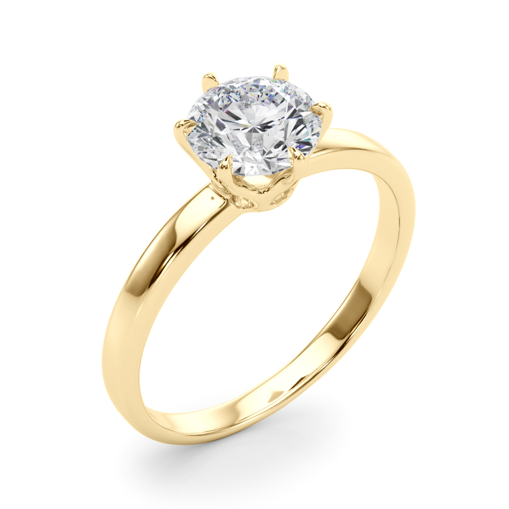The Miranda Solitaire Engagement Ring, angled view