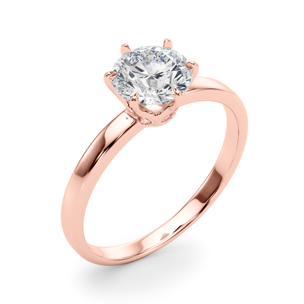 The Miranda Solitaire Engagement Ring, angled view