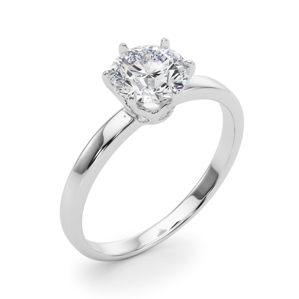 The Miranda Solitaire Engagement Ring, angled view