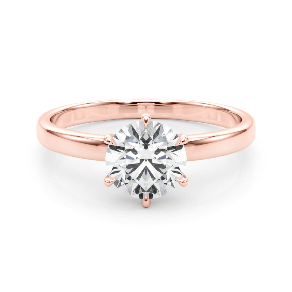 The Miranda Solitaire Engagement Ring, set view