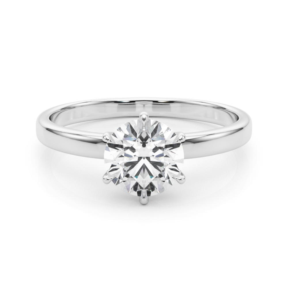 The Miranda Solitaire Engagement Ring, set view