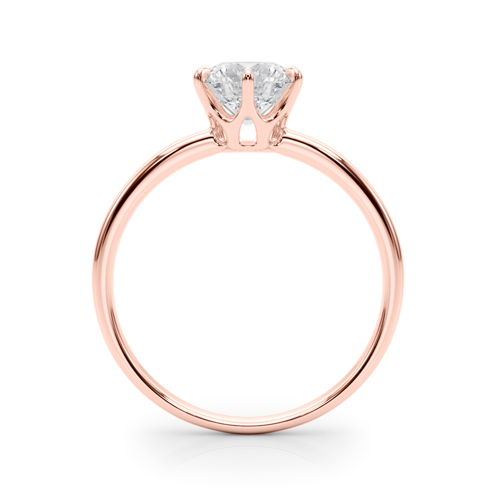 The Miranda Solitaire Engagement Ring, side view