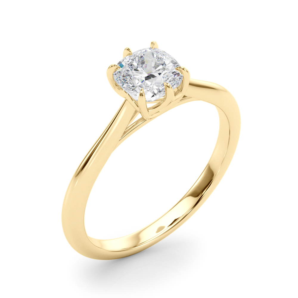 The Ingrid Solitaire Engagement Ring, angled view