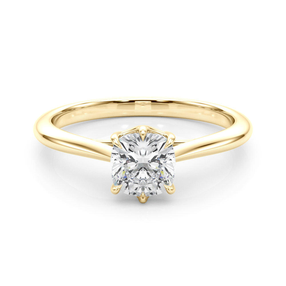 The Ingrid Solitaire Engagement Ring, set view